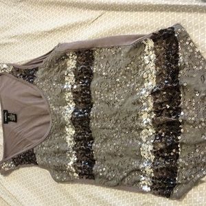 Women's sleeveless sequin top